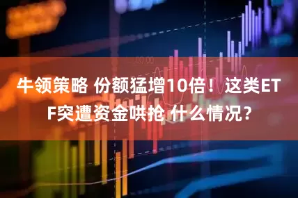 牛领策略 份额猛增10倍！这类ETF突遭资金哄抢 什么情况？