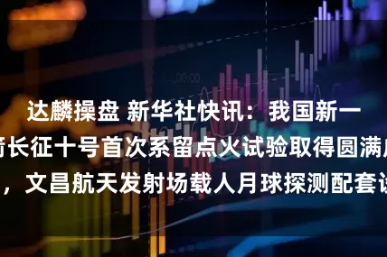 达麟操盘 新华社快讯：我国新一代载人运载火箭长征十号首次系留点火试验取得圆满成功，文昌航天发射场载人月球探测配套设施设备建设进展顺利。