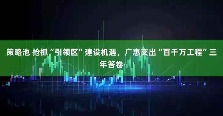 策略池 抢抓“引领区”建设机遇，广惠交出“百千万工程”三年答卷