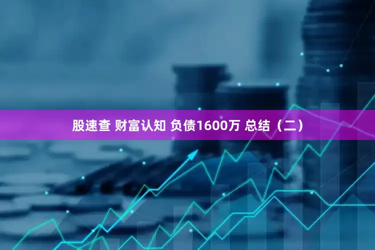 股速查 财富认知 负债1600万 总结（二）