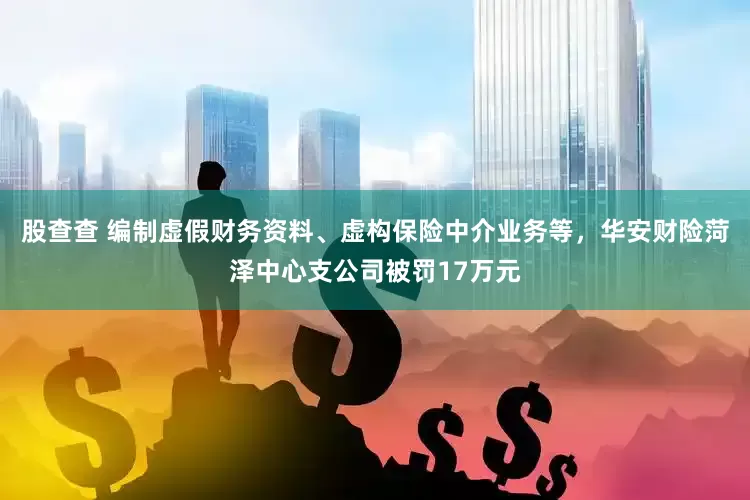 股查查 编制虚假财务资料、虚构保险中介业务等，华安财险菏泽中心支公司被罚17万元